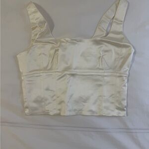 Wilfred Ivory Satin Top